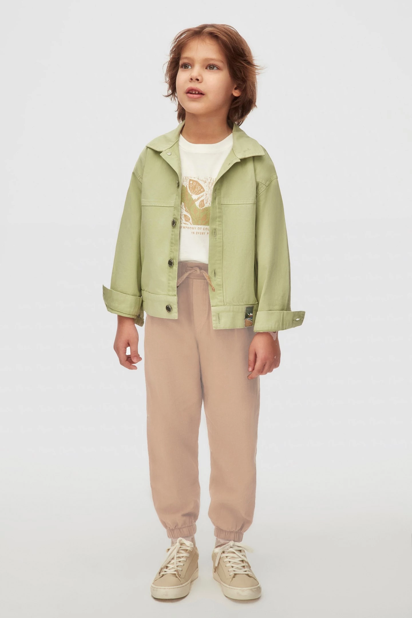 8-13 Yaş NK Kids Olivet Gömlek 3'Lü Takım - Yeşil